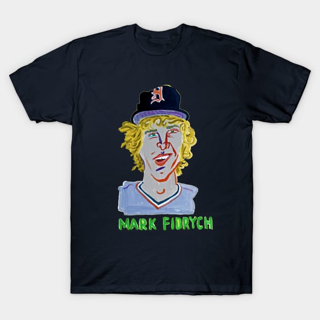 Mark Fidrych T-Shirt by SPINADELIC